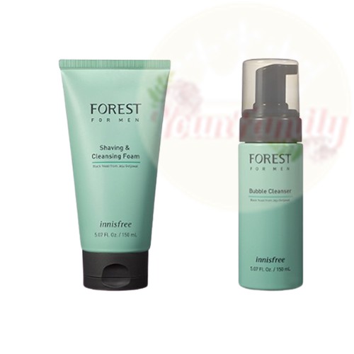[Hàng mới về] Sữa rửa mặt tạo bọt cạo râu/ Sữa làm sạch tạo bọt Innisfree forest cho nam (có bán lẻ)