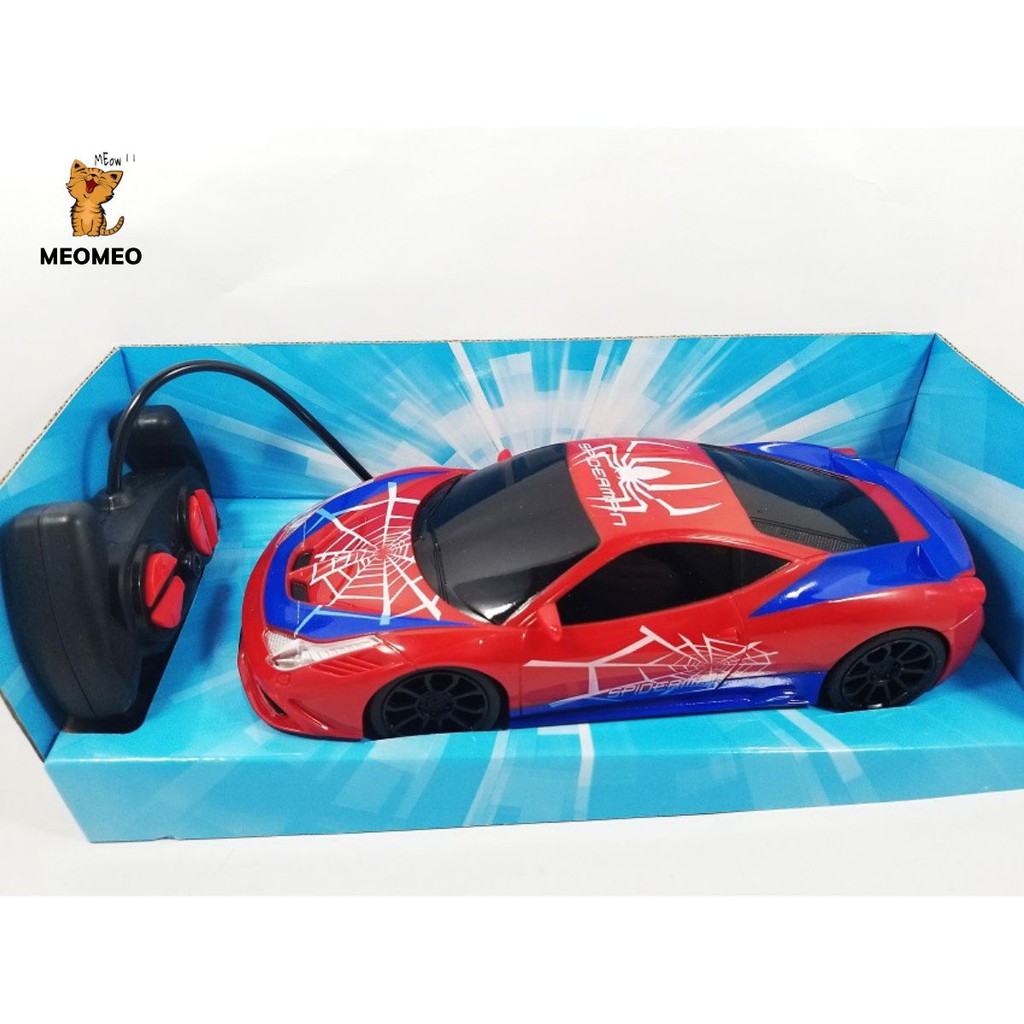 Xe Người Nhện Điều Khiển Từ Xa Có Đèn Sáng, Di Chuyển 4 Chiều, Tốc Độ Cao, Màu Sắc Bắt Mắt - MEOMEOSHOP2021