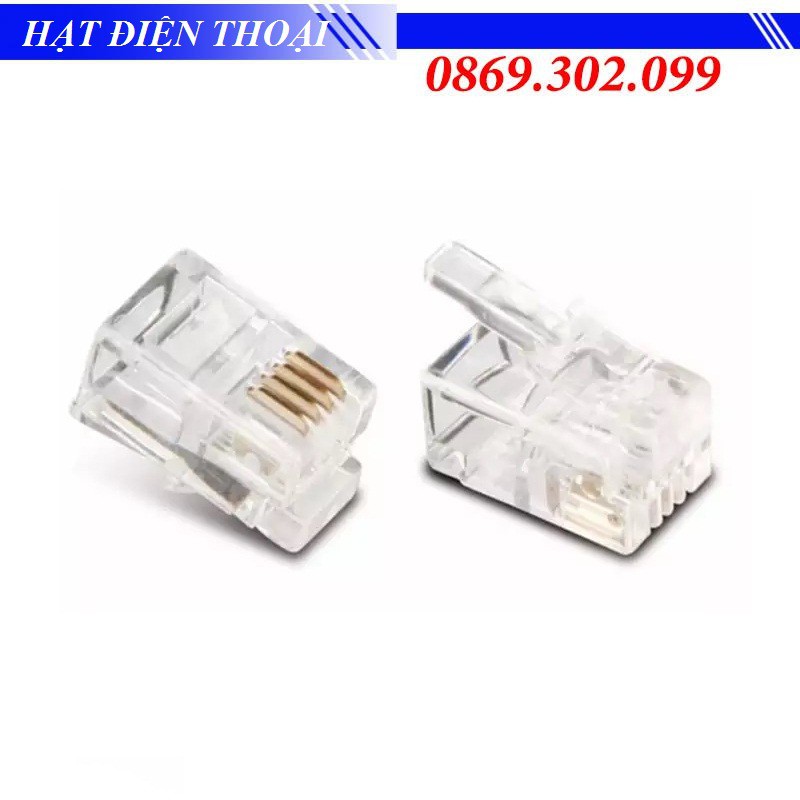 HẠT ĐIỆN THOẠI RJ11 LOẠI 4 TIM