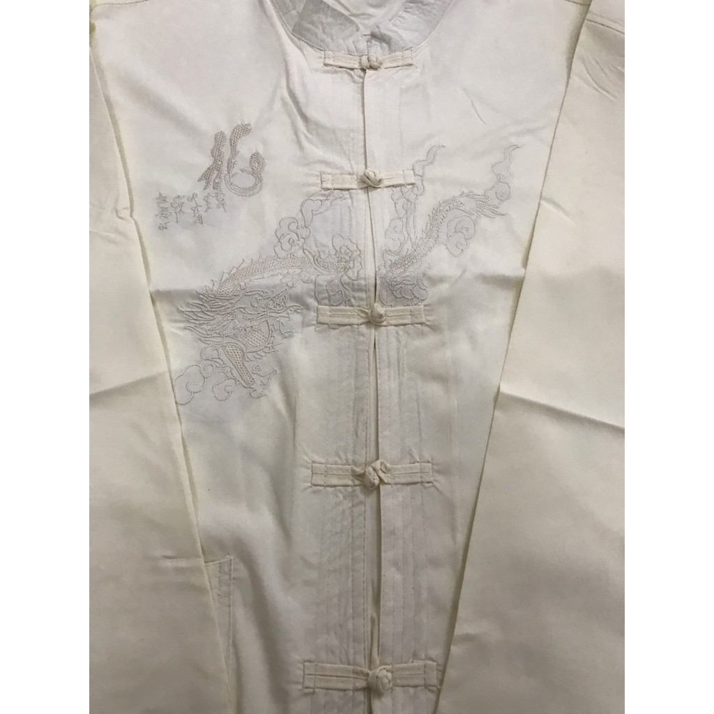 Set quần áo thêu rồng phượng nam trung niên (cộc và dài tay) có bán dời quần áo | BigBuy360 - bigbuy360.vn