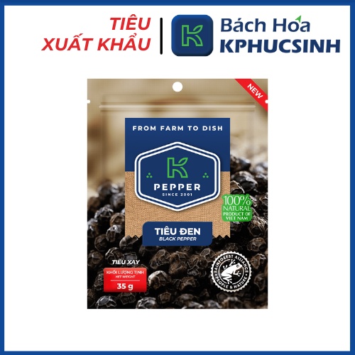 Tiêu đen xay k pepper 35g Kphucsinh