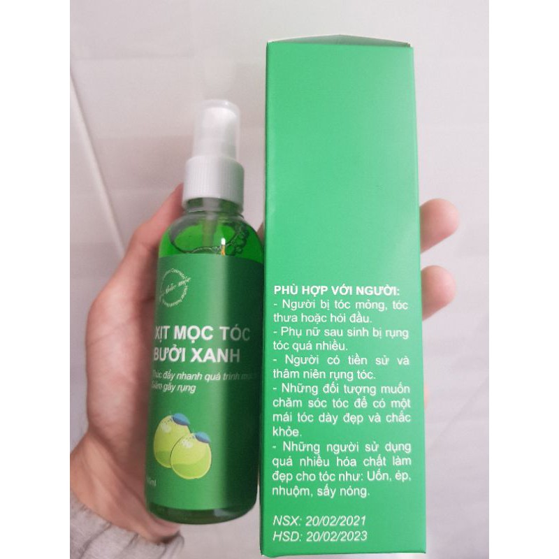 Xịt mọc tóc Bưởi Xanh 100ml