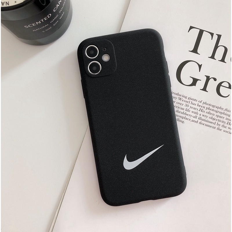 Thời trang nam Nike Series mờ Vỏ mềm Realme C1 C2 3 5S 6 7i C17 8i 9i C11 C20 C21Y C25Y C30 C31 C35 GT XT Vỏ điện thoại Black