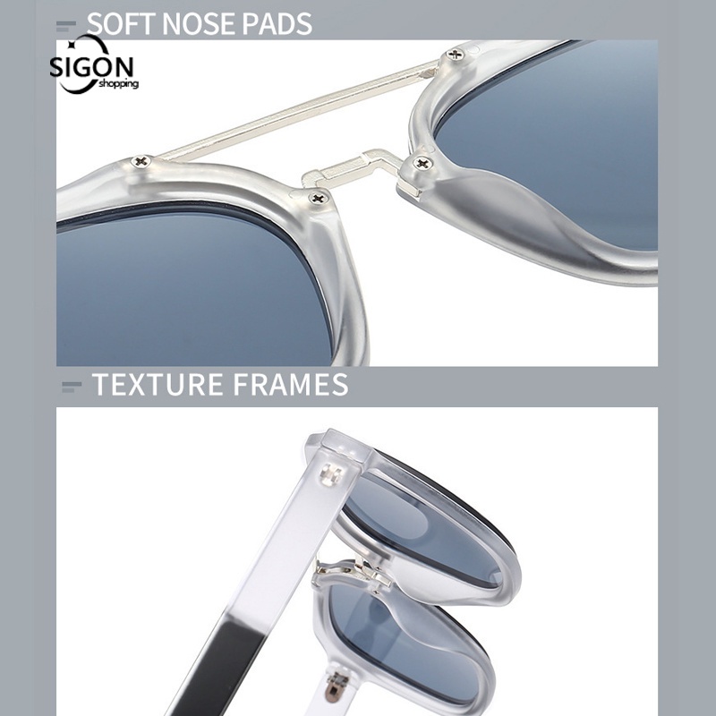 Kính Mát Gọng Vuông Chống Tia UV Thời Trang