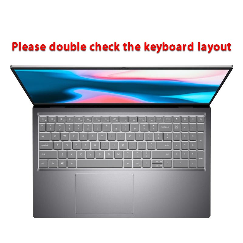 Ốp Bàn Phím Bằng Silicon Mềm Siêu Mỏng Chống Thấm Nước/Bụi Bẩn Cho 15.6 Inch Dell 15pro-5518 Vostro5510