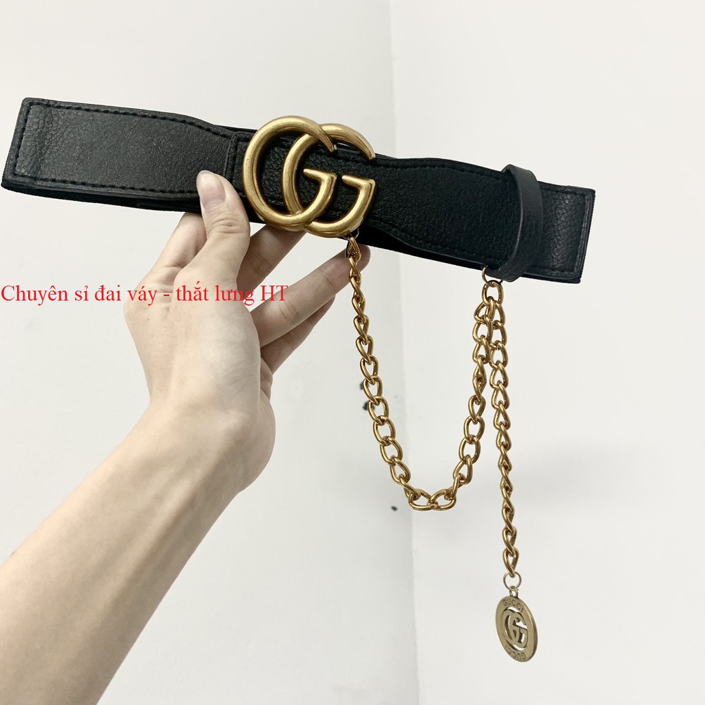 Đai váy belt KÈM CHAIN 4cm X Y G D