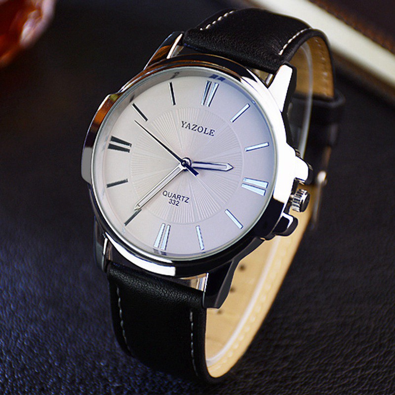 Đồng Hồ Analog Máy Quartz Nam Sang Trọng YAZOLE 332