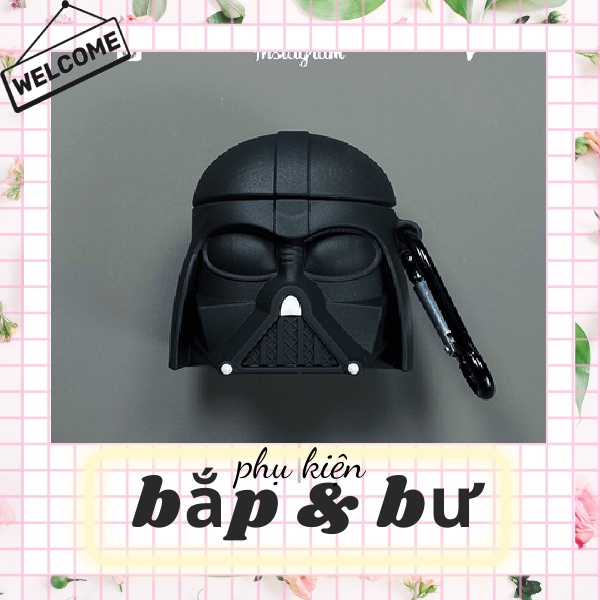 Vỏ bảo vệ bao đựng tai nghe Airpod 1/Airpod 2-Mã ốp patman