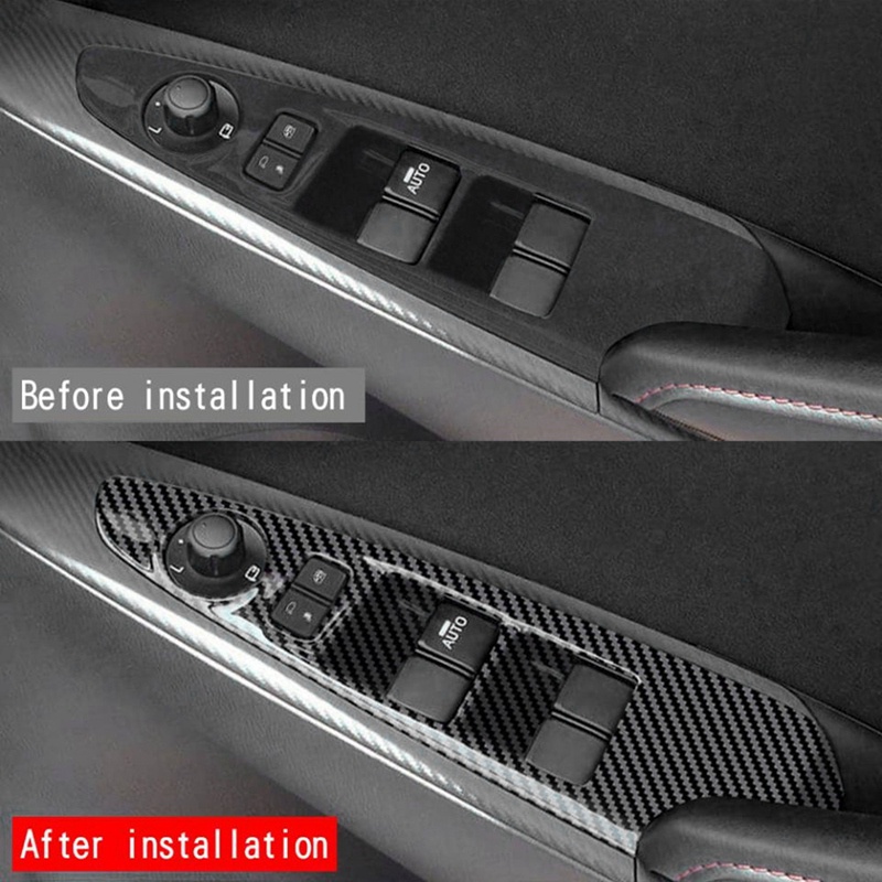 Khung Trang Trí Bảng Công Tắc Nâng Cửa Sổ Kính Xe Hơi Mazda 2 2019-2021 RHD A