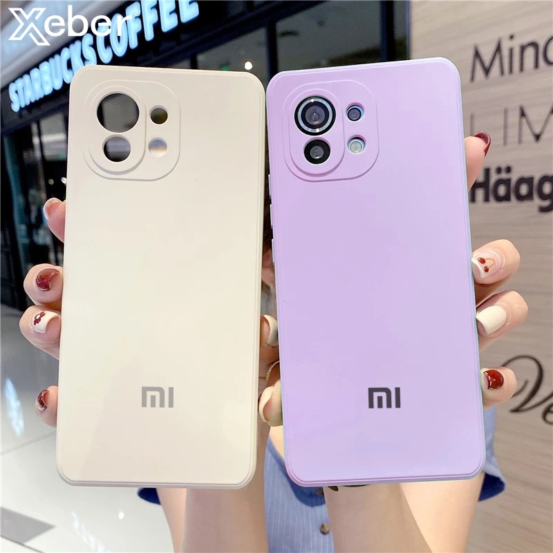 Ốp điện thoại silicone lỏng màu kẹo cho Xiaomi Mi 11 Lite Mi 11i 11X Pro