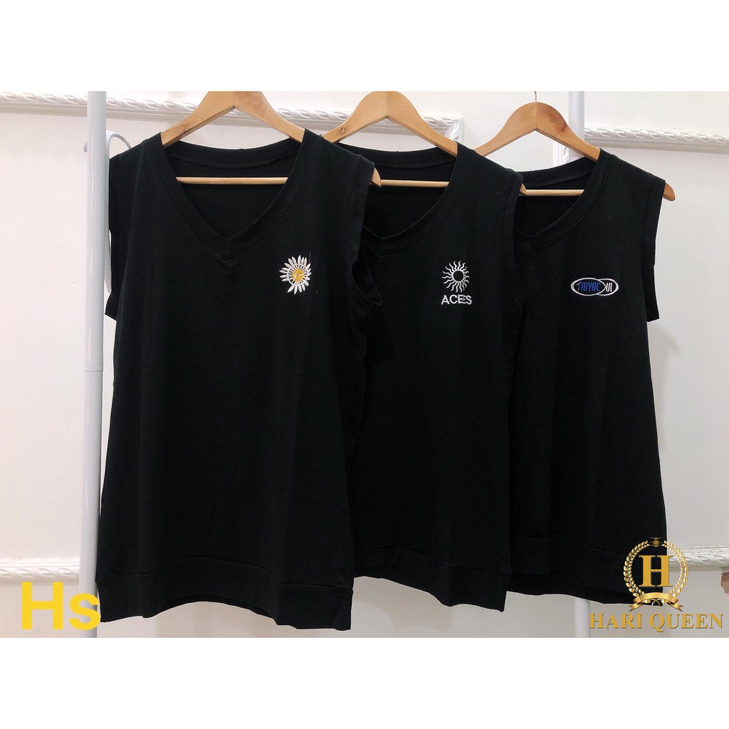 FREE SHIP ĐƠN TỪ 50K Áo gile thêu các hình cá tính