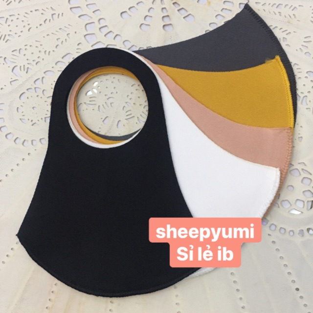 Set 5 Khẩu Trang Vải 3D//FREE SHIP 50k//Chống Bụi