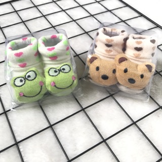 Combo 2 đôi vớ sơ sinh hình thú 3D