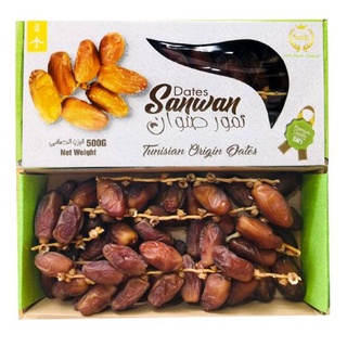 _ chà là nguyên cành deglet nour / dates sanwan / galilee hộp 500g - israel_