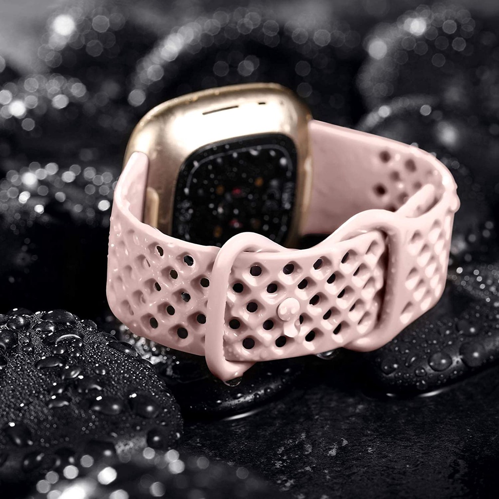 Dây Đeo Silicon Mềm Thoáng Khí Cho Đồng Hồ Thông Minh Fitbit Versa 3