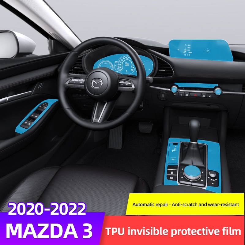 Mazda 3 2020-2022 Phim Dán Trong Suốt Bảo Vệ Bảng Điều Khiển Trung Tâm Cho Xe Hơi Mazda CX30 2020-2022 Mazda 3