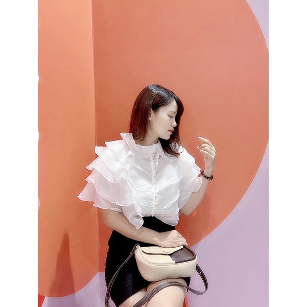 Áo tím bèo tầng điệu đà ulzzang  160421 TP18