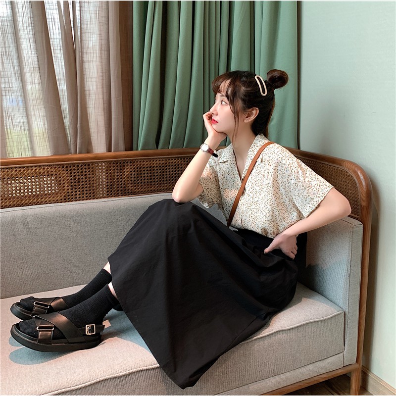 [Mã FADIRECT20 giảm 20K đơn 150K] Chân Váy Midi Chữ A Lưng Thun Cao Màu Trơn Hợp Thời Trang | BigBuy360 - bigbuy360.vn