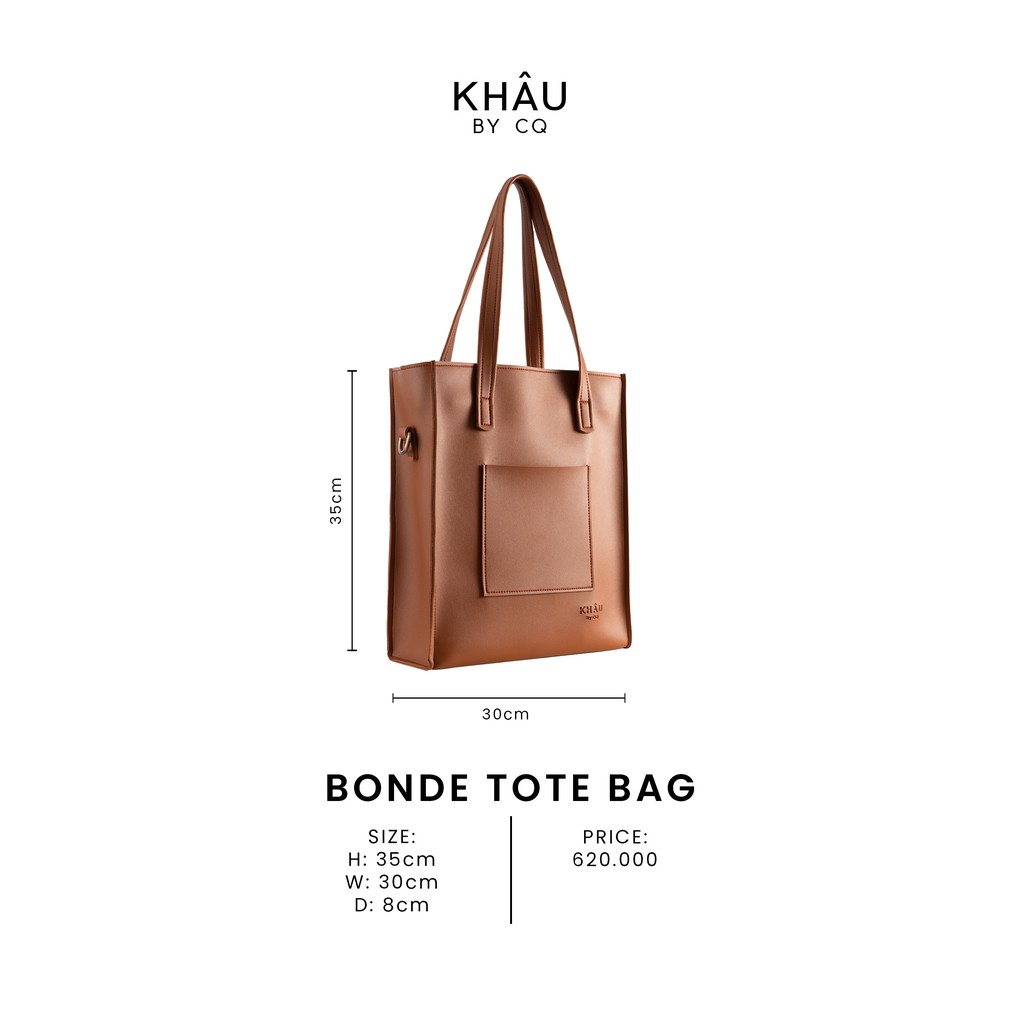 [Mã WABRWB24 giảm 30K đơn 99K] KHÂU BY CQ- Túi Bonde Tote | BigBuy360 - bigbuy360.vn