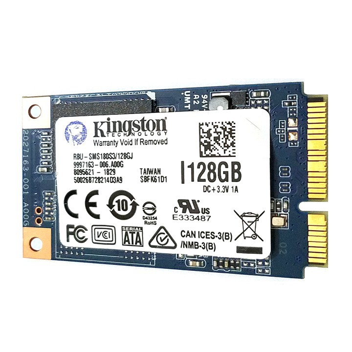 Mua ngay [Mã ELMS5 giảm 7% đơn 300K] Ổ cứng SSD mSATA Kingston 128GB-bảo hành 3 năm SD73 [Giảm giá 5%]