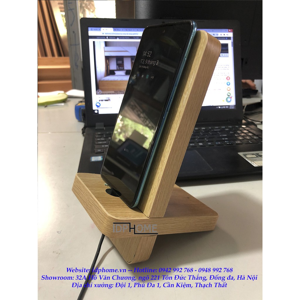 Giá kệ để điện thoại bằng gỗ SP6824 | BigBuy360 - bigbuy360.vn