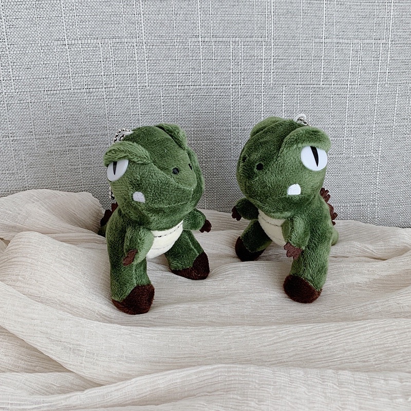 Móc Khoá Khủng Long Nhồi Bông Dễ Thương Trang Trí Balo , Túi Xách