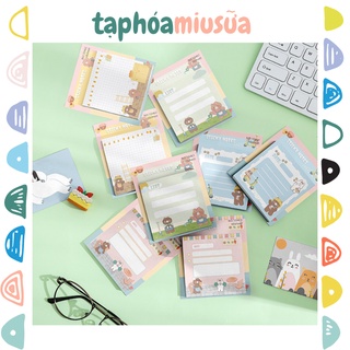 Sticky note vuông cực nhiều mẫu đáng yêu - MiuSua
