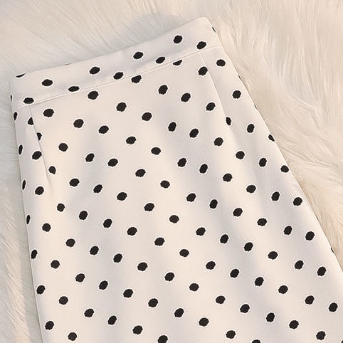 Chân Váy Chữ A Lưng Cao Họa Tiết Chấm Bi Thời Trang Mùa Hè Hàng Mới 2022 Dành Cho Bạn Nữ