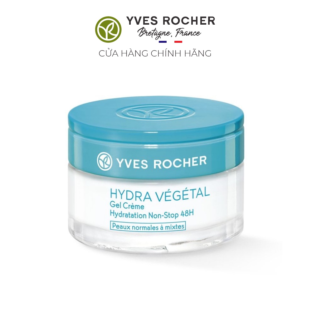 [Mã FMCGMALL -8% đơn 250K] Kem Dưỡng Ẩm Yves Rocher 48h Non-Stop Moisturizing Gel Cream 50ml