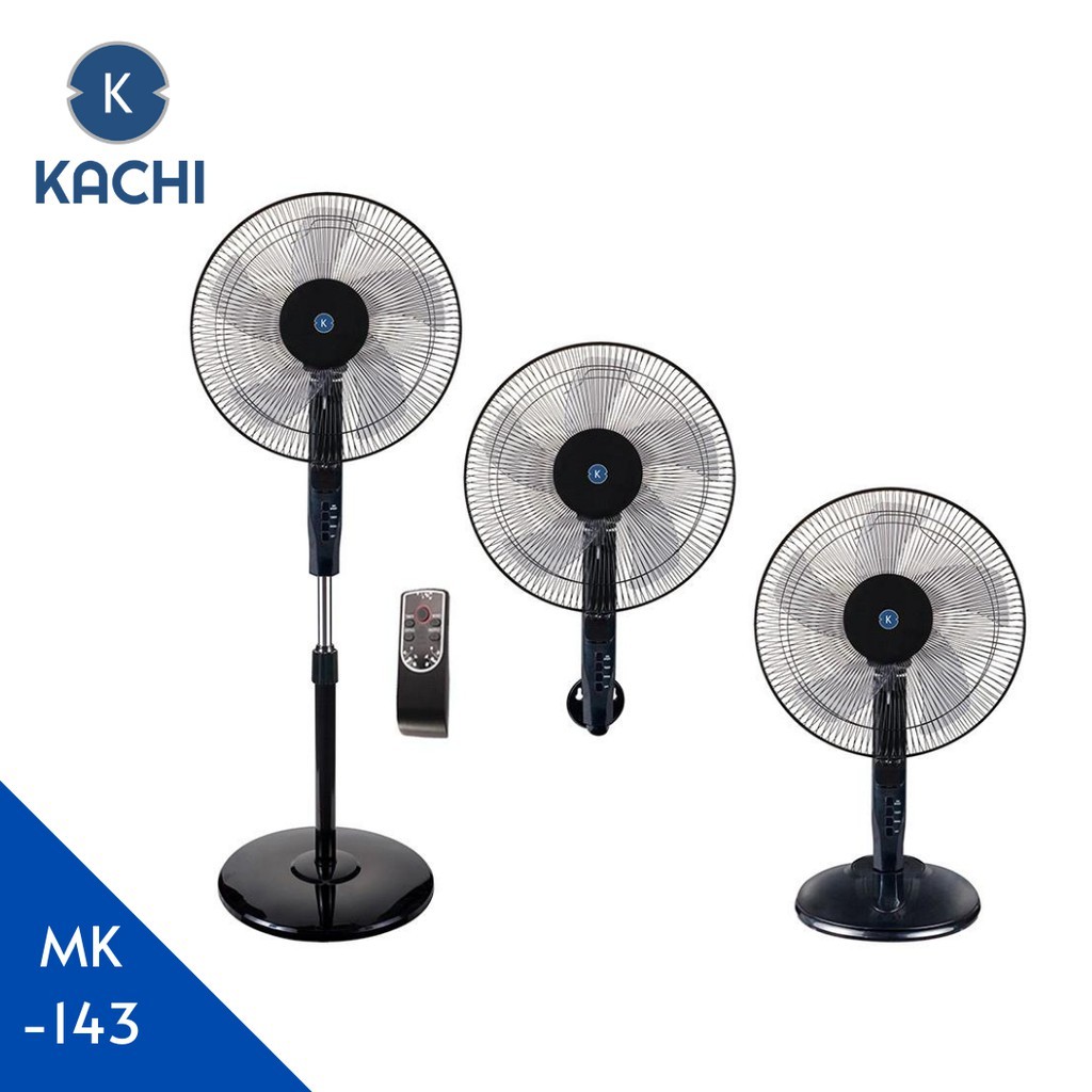 Quạt điện đa năng có remote Kachi MK143 45W - Màu đen | BigBuy360 - bigbuy360.vn