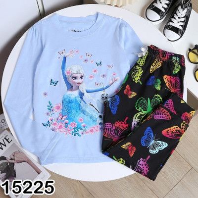 Bộ dài disney in hình pony/công chúa đáng yêu cho bé gái size đại 17-48kg