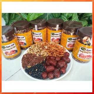 Trà Gạo Lứt Đông Trùng Hạ Thảo Vian Foods trà Đẹp da Giảm cân Tăng sức đề kháng Hủ 500g