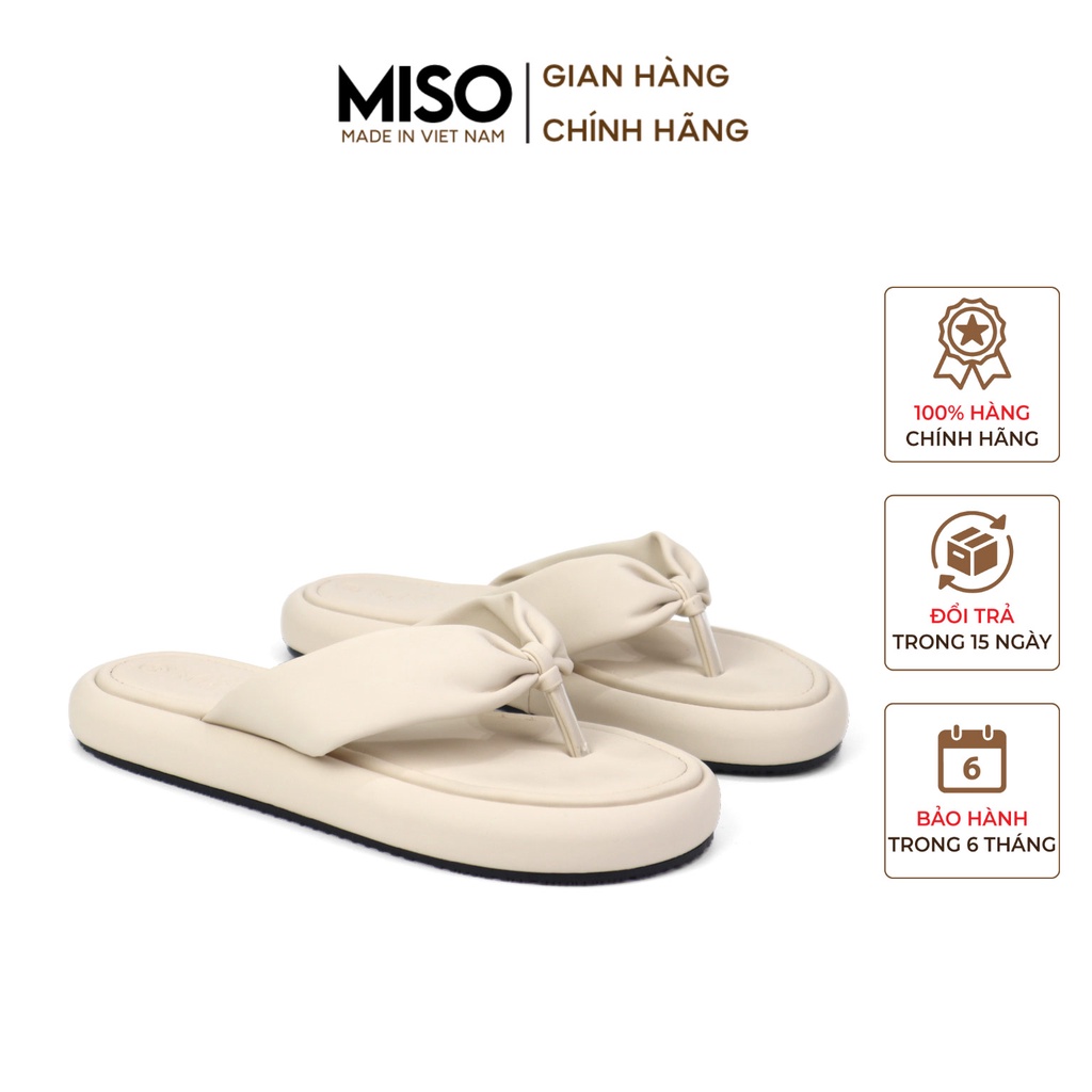 Dép tông kẹp xỏ ngón nữ Miso thời trang đế bánh mì cao 2cm đi chơi dạo phố đi biển MISO M004