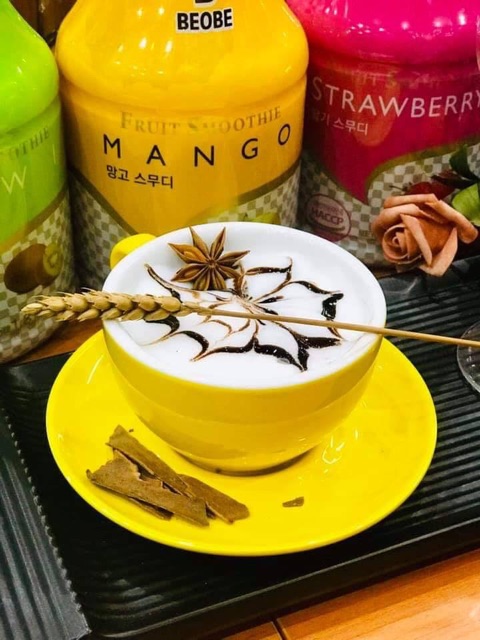 Bộ cốc đĩa cafe capuchino gốm sứ Bát Tràng