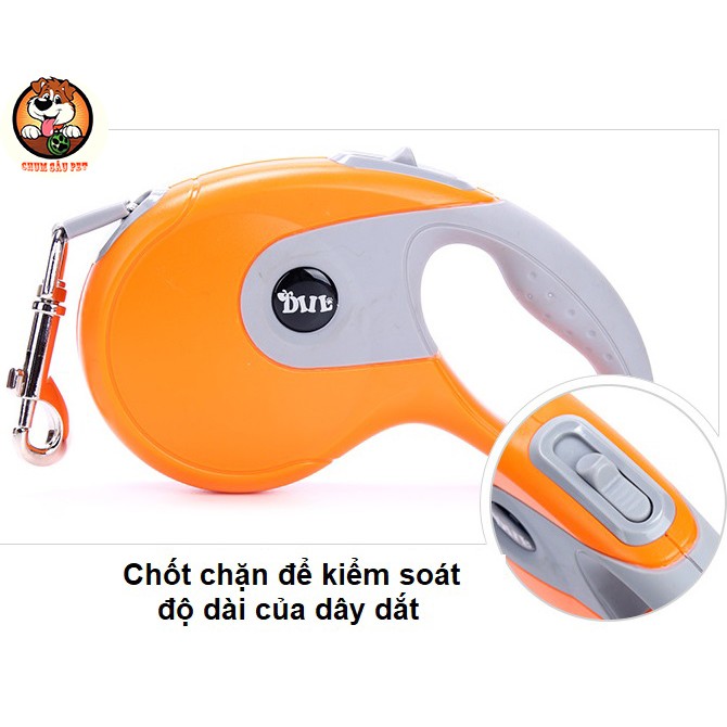 Dây dắt tự động cho chó mèo chiều dài 5m thoải mái di chuyển