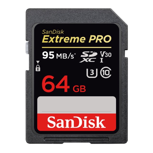 Thẻ nhớ cho máy ảnh SDXC Extreme Pro V30 class10 U3 95mb/s 64GB-32GB ( Đen)