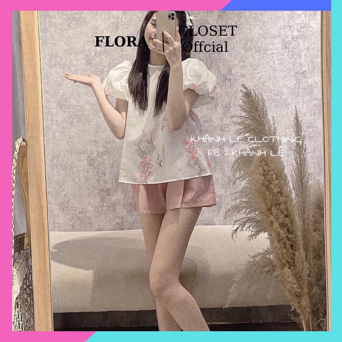 Set Bộ Áo Quần Phong Cách Tiểu Thư Điệu Đà Flora FC39