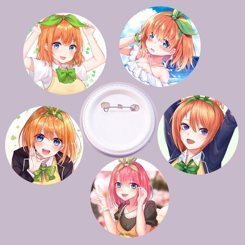 combo 3 huy hiệu Go-Toubun no Hanayome