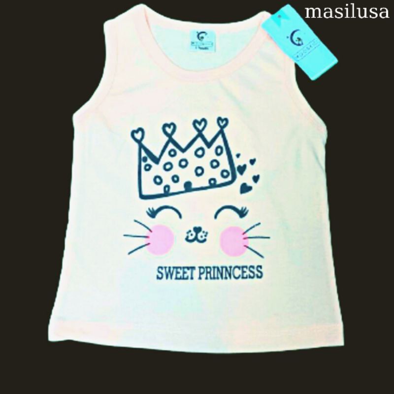 Áo Thun Ba Lỗ Cotton Hở Nách Cho Bé Gái, Dễ Chịu, Thoáng Mát Mùa Hè