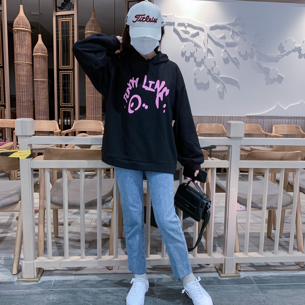 Áo Hoodie Nỉ Có Lót Lông Form Rộng Tay Phồng | BigBuy360 - bigbuy360.vn