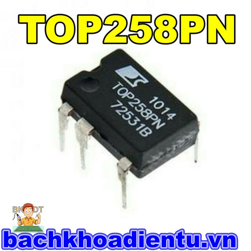 IC nguồn TOP258PN chất lượng tốt.