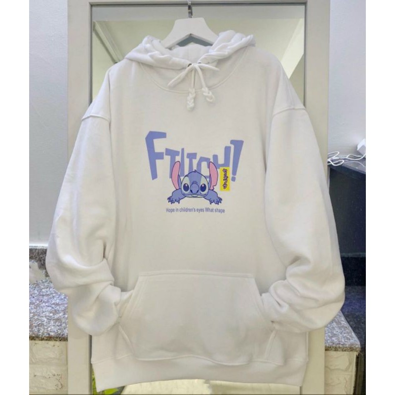 Áo khoác Hoodie STITCH FTITCH form rộng unisex (Ảnh thật)