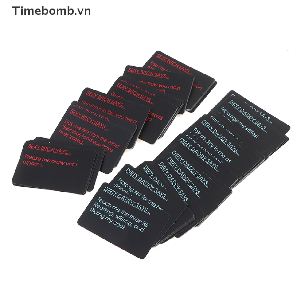 Bộ 108 Thẻ Bài Trò Chơi Risque Vui Nhộn Trang Trí Phòng Ngủ