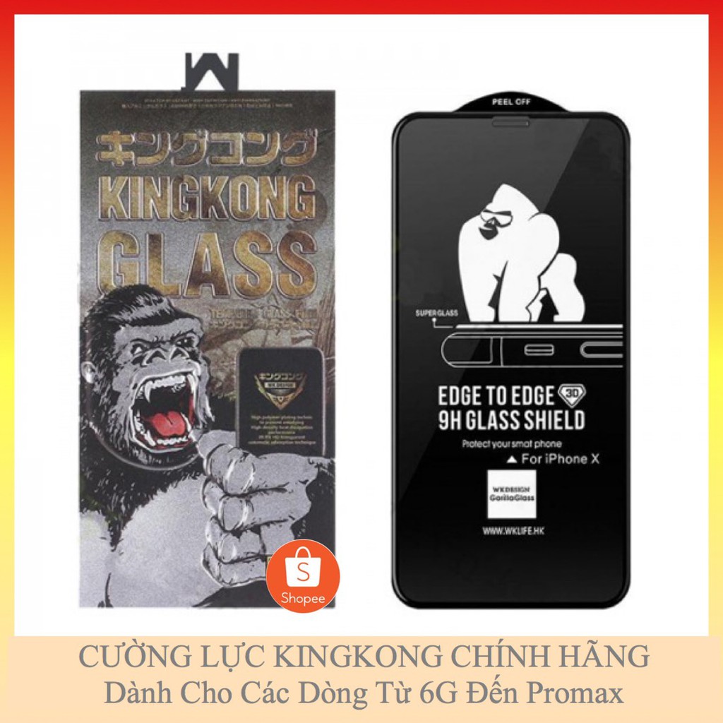 KÍNH CƯỜNG LỰC FULL MÀN KINGKONG 7P/8P/X/XSM/XR/11/1PROMAX/12/12PROMAX