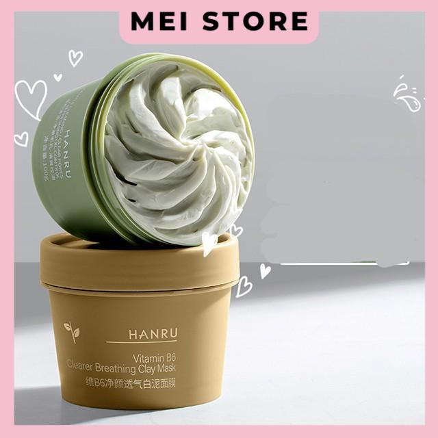 Mặt Nạ Bùn Trà Xanh Hanru Green Tea Và Vitamin B6