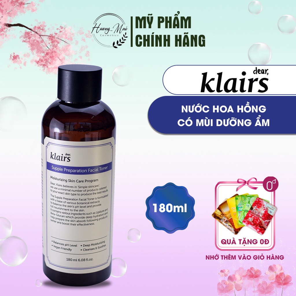Klairs - Nước hoa hồng Supple preparation 180ml