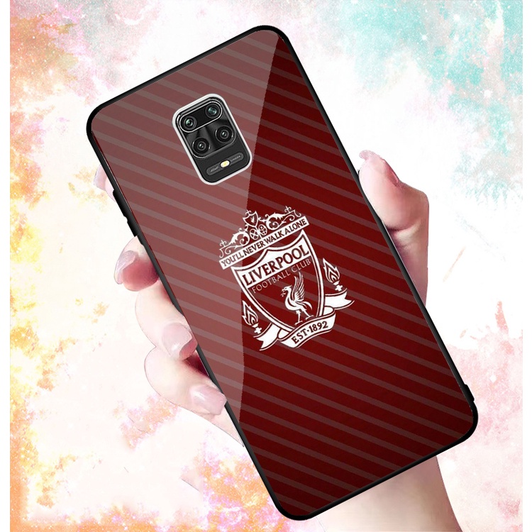 Ốp Lưng XIAOMI REDMI NOTE 9S, NOTE 9 , NOTE 9 PRO mặt kính cường lực cao cấp In hình Câu Lạc Bộ Bóng Đá