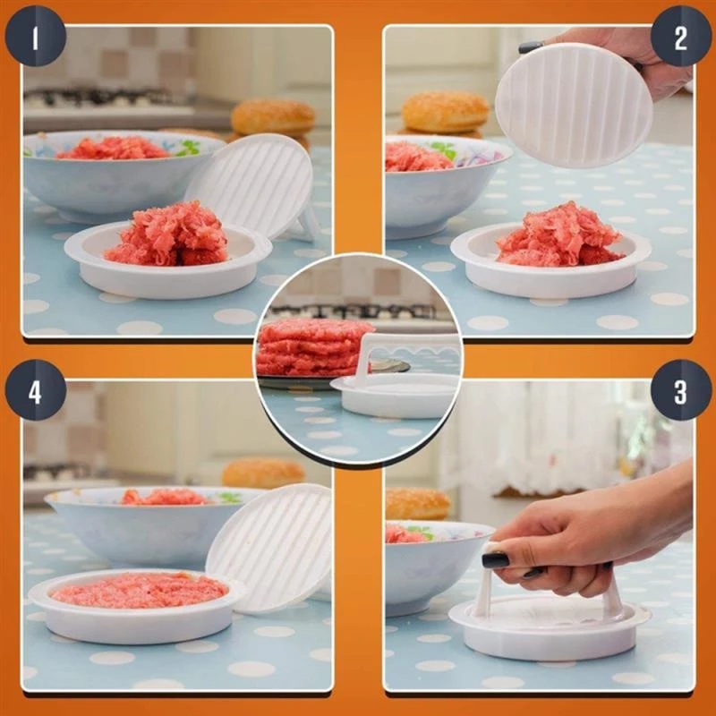 Khuôn nhựa ép thịt làm bánh Hamburger