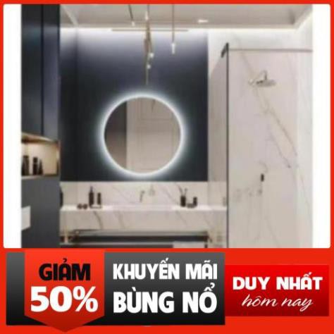 Gương Tròn Đèn LED Hậu Phun Cát [Size 60cm], Mirror Decor 360, 089.88.999.44