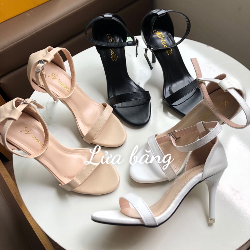 Sandal Giày Cao Gót Nữ Gót Nhọn Quai Mảnh Mới Hót